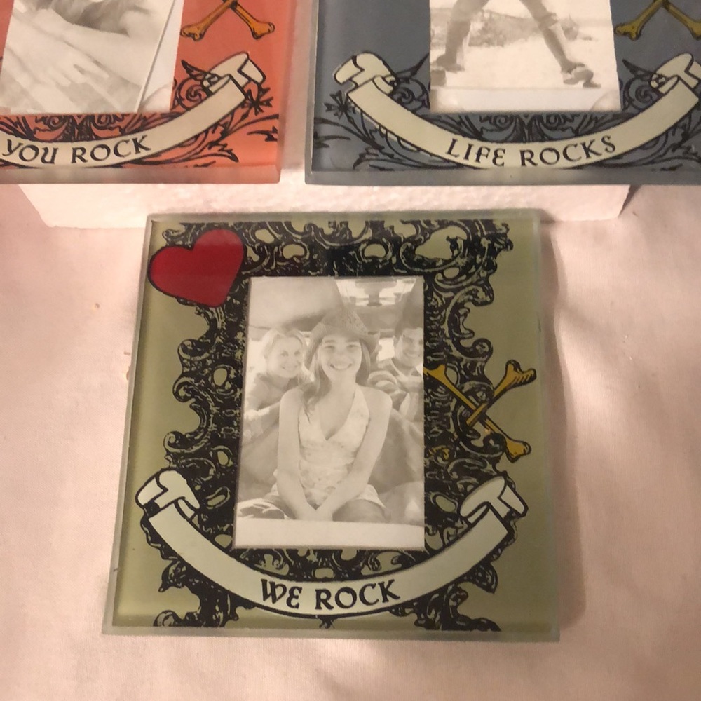 4pc Set Glass Photo Coaster Set - Picture 7 of 11